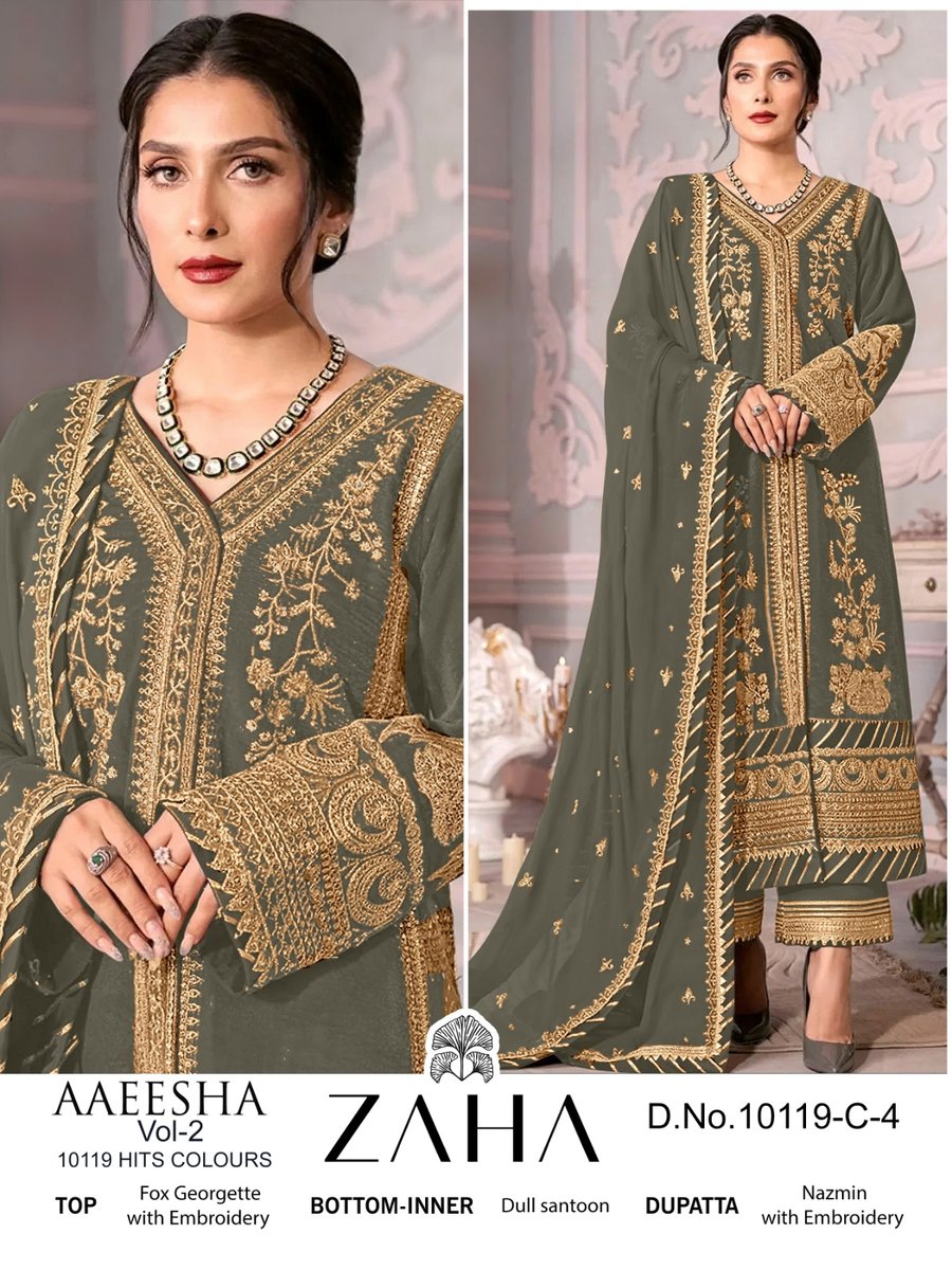 ZAHA AAEESHA-VOL-2 10119-C-1 TO 10119-C-4 4