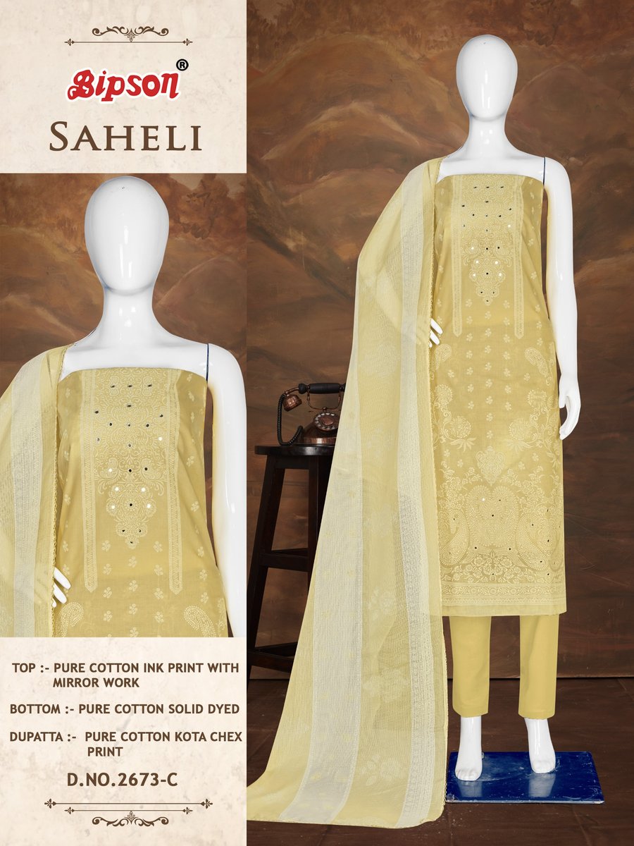 BIPSON PRINTS SAHELI 2673-A TO 2673-D 3