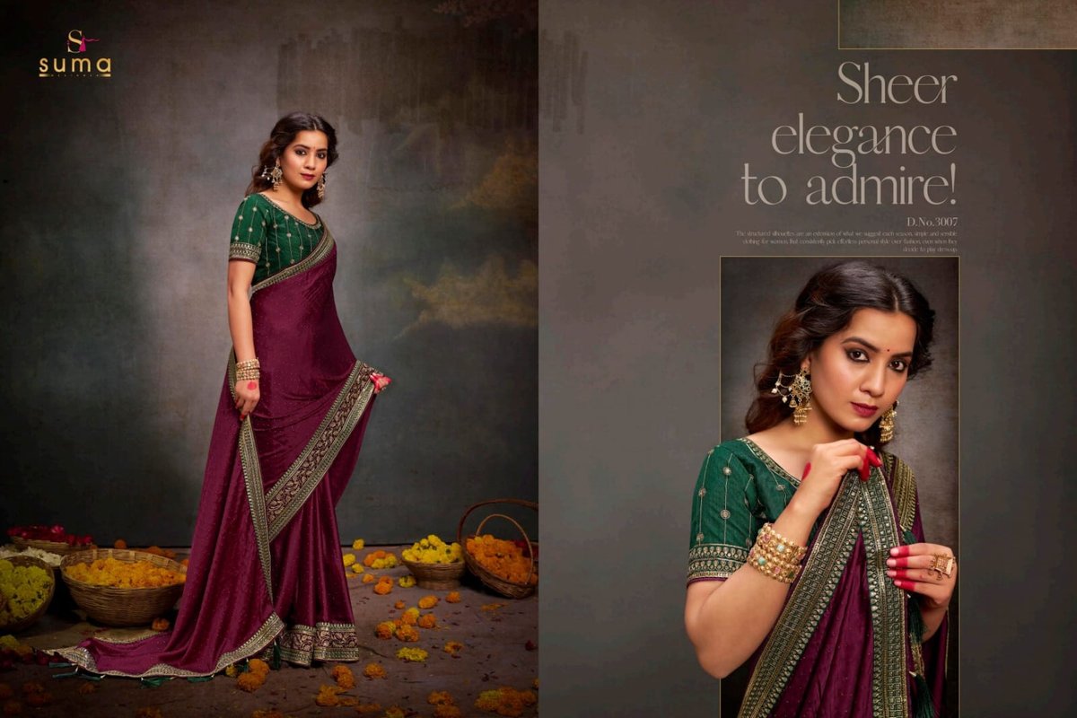 SUMA DESIGNER SILK SANCHI 3001 TO 3009 7