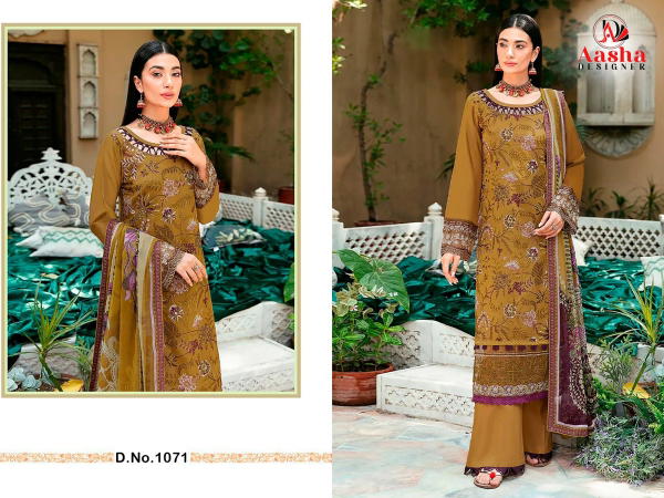 AASHA DESIGNER CHEVRON PREMIUM COLLECTION VOL-1 1071 TO 1073