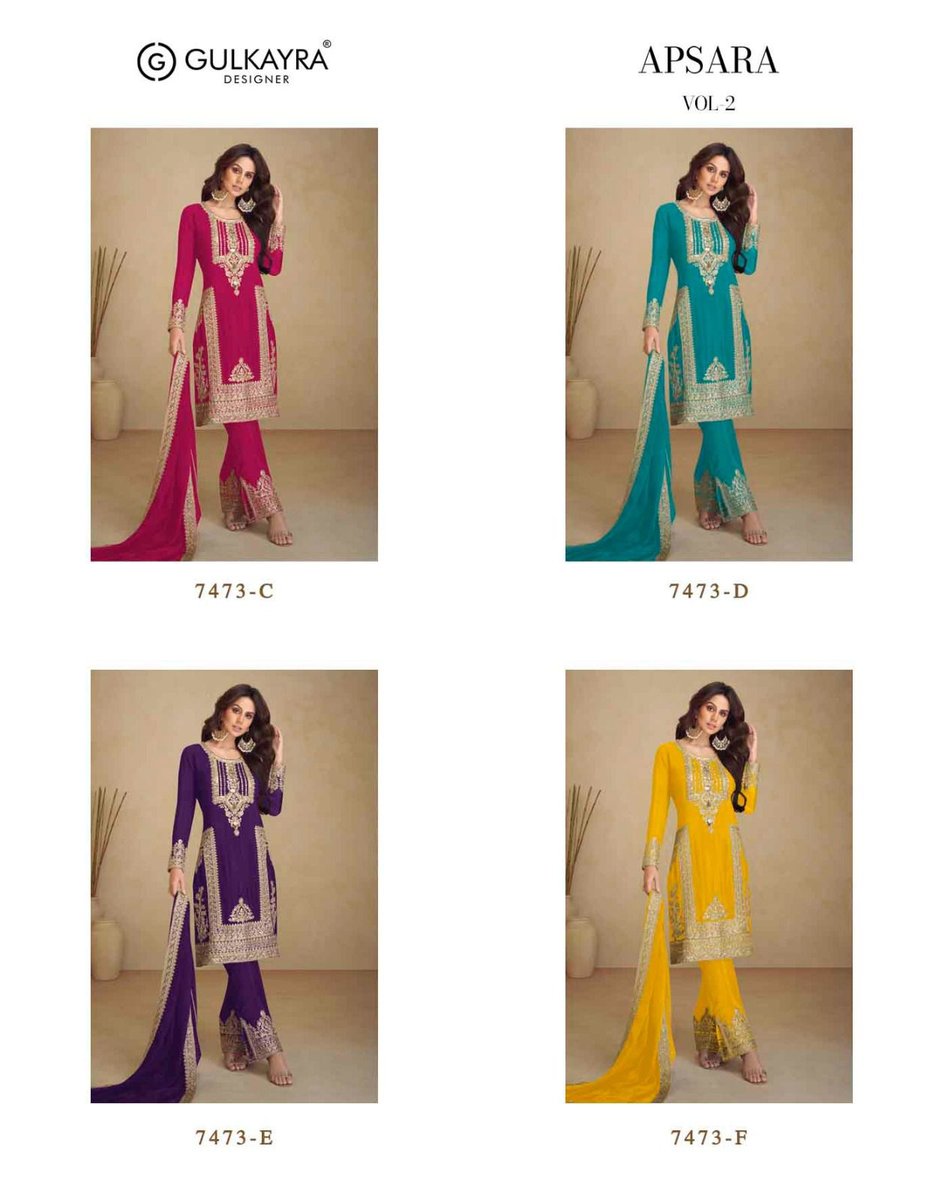 GULKAYRA DESIGNER APSARA VOL-02 7473C-7473F 5