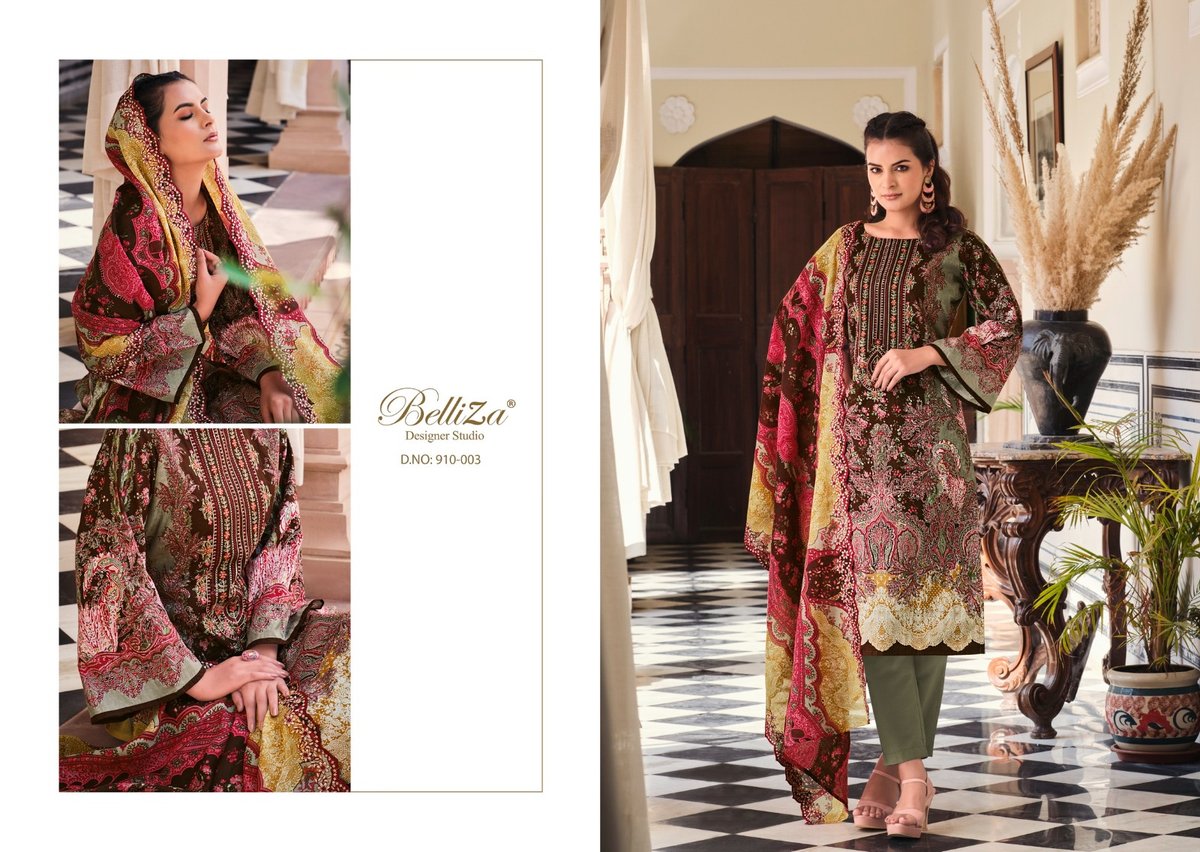 BELLIZA DESIGNER GUZARISH VOL-7 910-001 TO 910-008 3