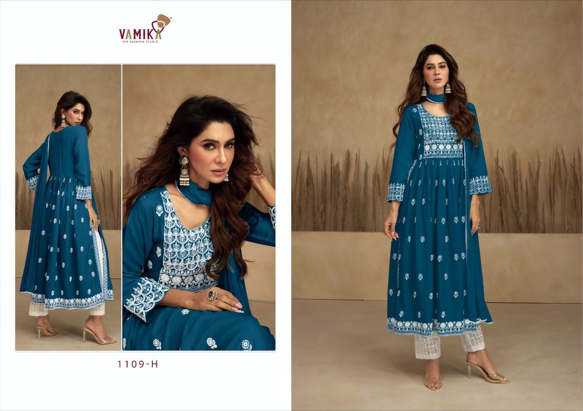 Vamika Fashion Aadhira Vol-7 Gold 1109 Colors 3