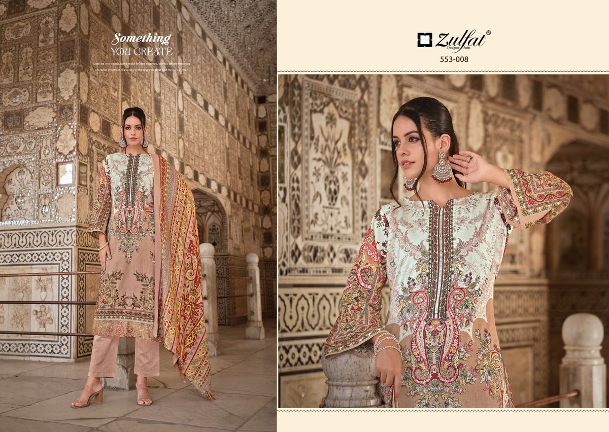 ZULFAT DESIGNER GULREZ VOL-2 553-001 TO 553-008 8