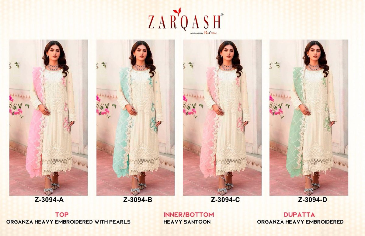 ZARQASH Z-3094-A TO Z-3094-D 5