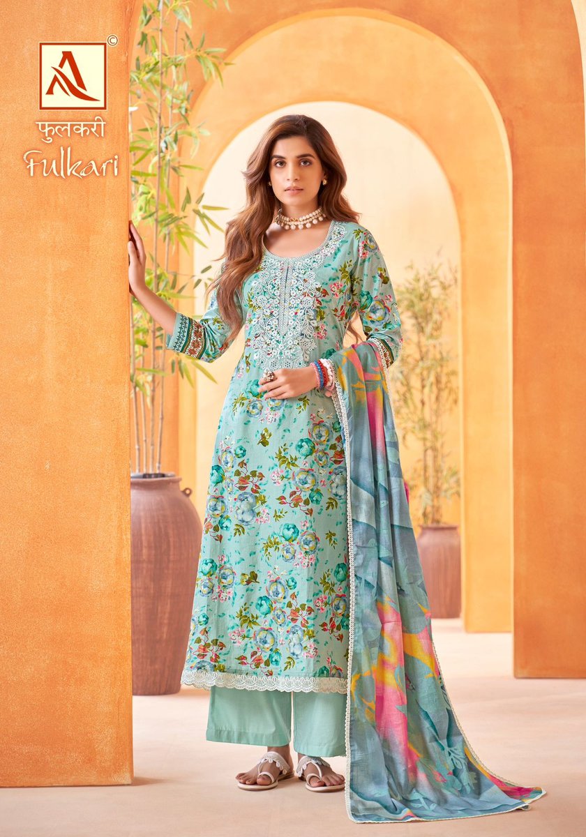 ALOK SUIT FULKARI H-1523-001 TO H-1523-008 2