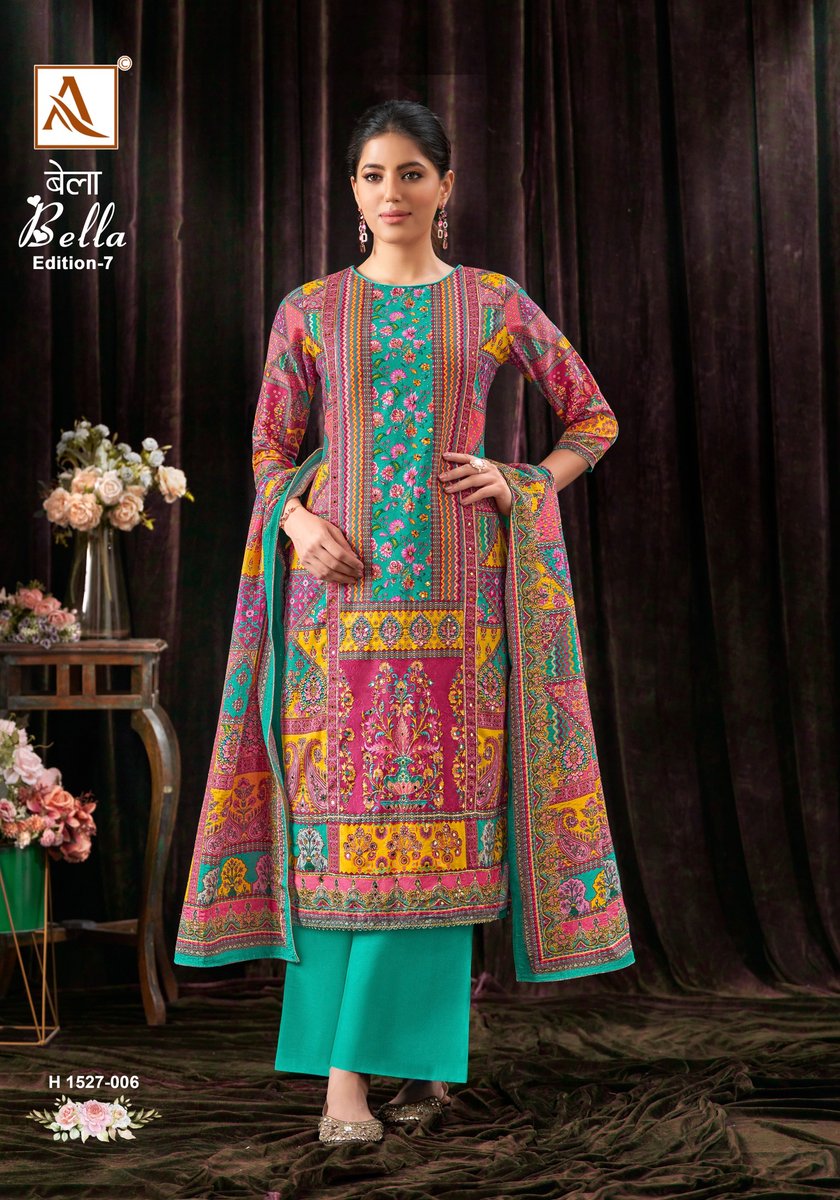 ALOK SUIT BELLA VOL-7 H-1527-001 TO H-1527-006 6