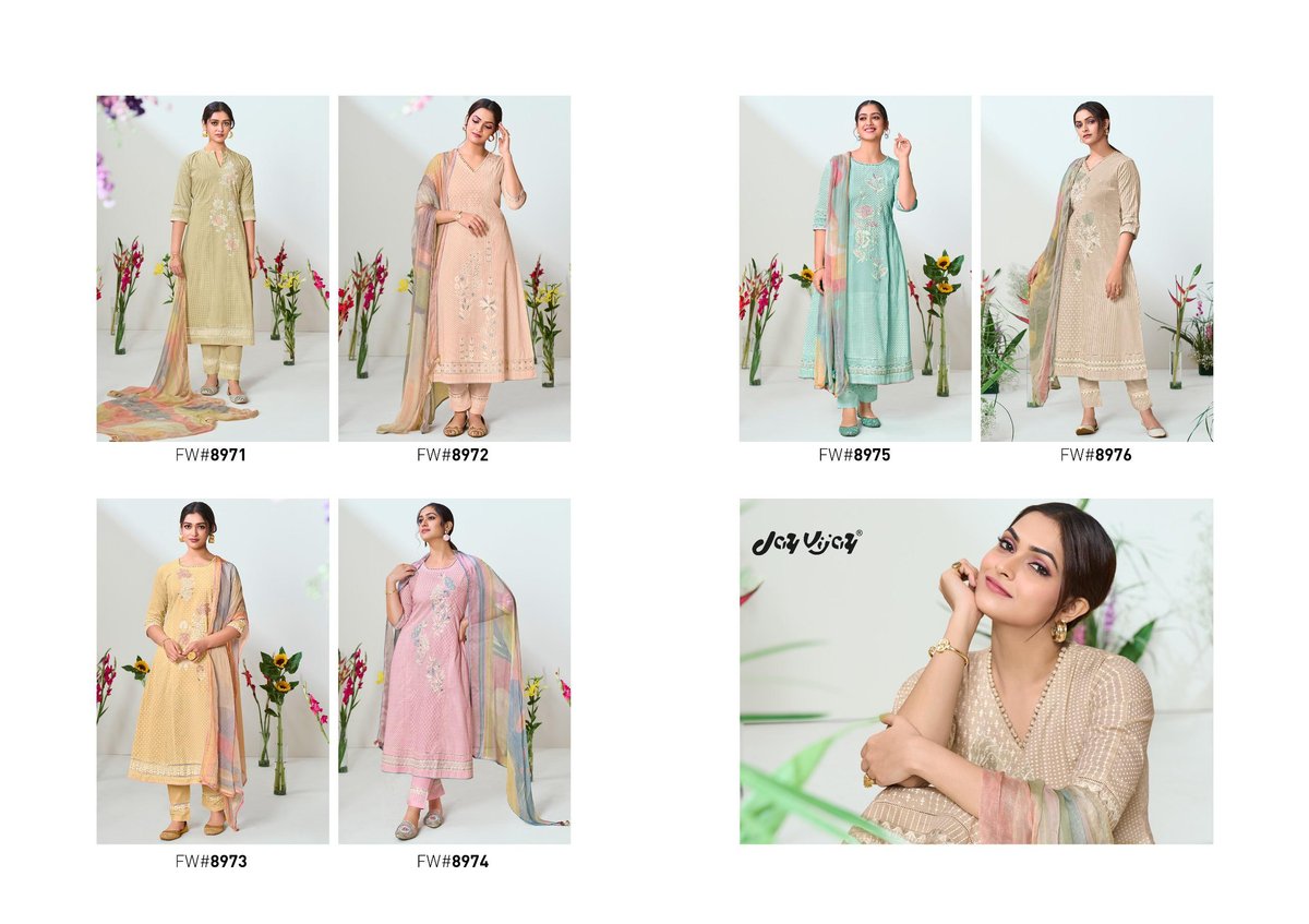 JAY VIJAY FLOWERY 8971 TO 8976 7