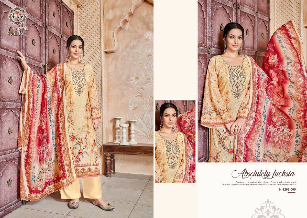 HARSHIT FASHION GULABO H-1262-001 TO H-1262-008 5