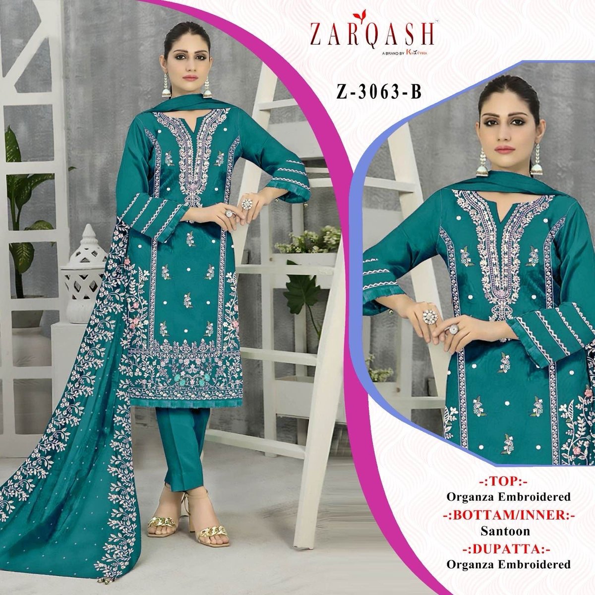 ZARQASH Z-3063-A TO Z-3063-D 2