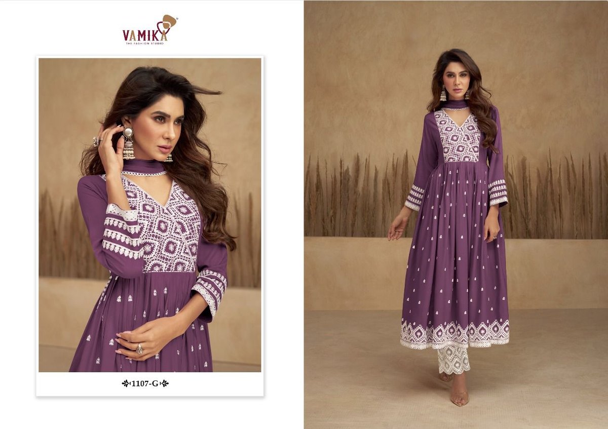 Vamika Fashion Aadhira Vol-5 Gold 1107 Colors 2