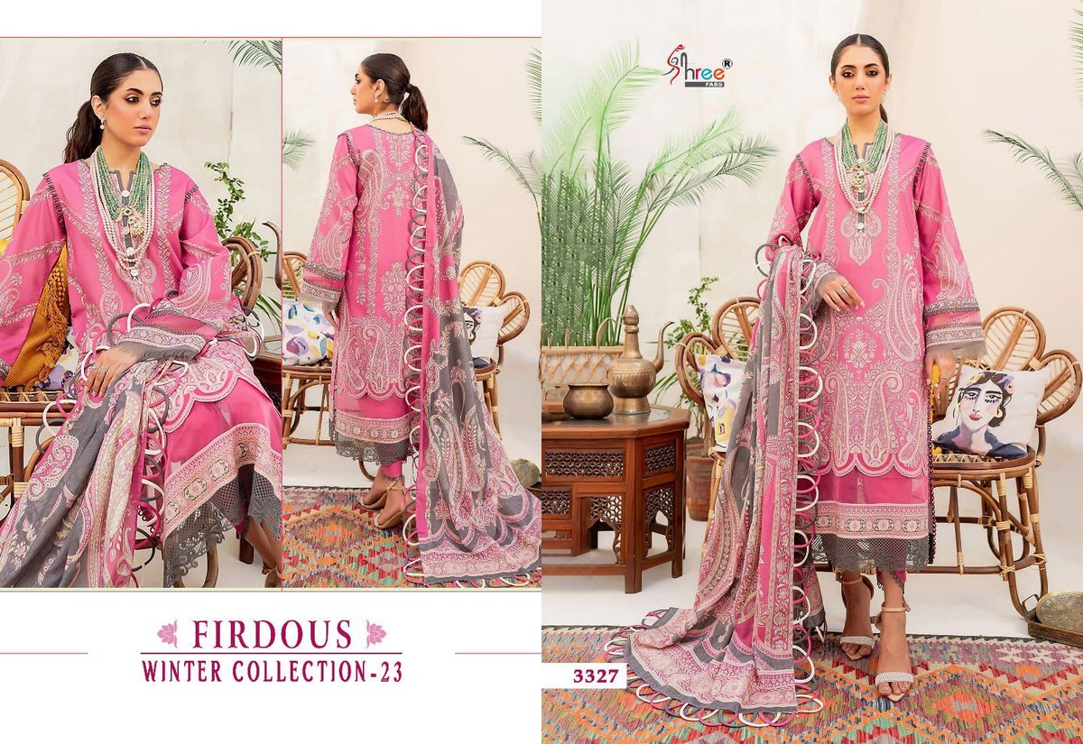 Shree Fab Firdous Winter Collection 23 3322-3329 Series 6