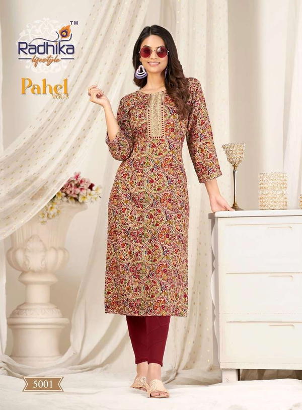 Radhika Lifestyle Pahel Vol-5 5001-5009 Series