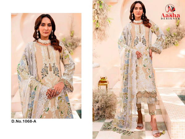 AASHA DESIGNER NEEDLE WONDER VOL-7 1068-A TO 1068-B