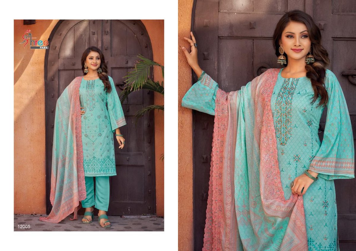 SHREE FAB BIN SAEED LAWN COLLECTION VOL-12 12001 TO 12006 5