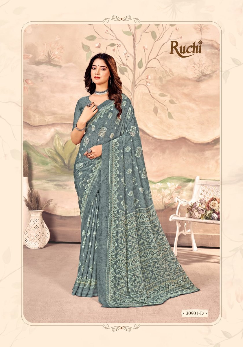 RUCHI SAREE STAR CHIFFON-149 30901-A-D TO 30903-A-D 4