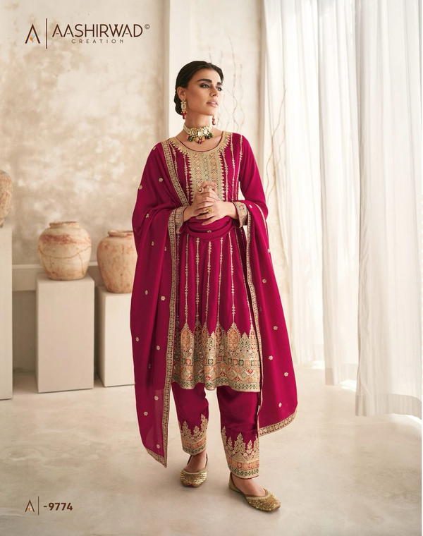 Aashirwad Creation Romani 9774-9777 Series