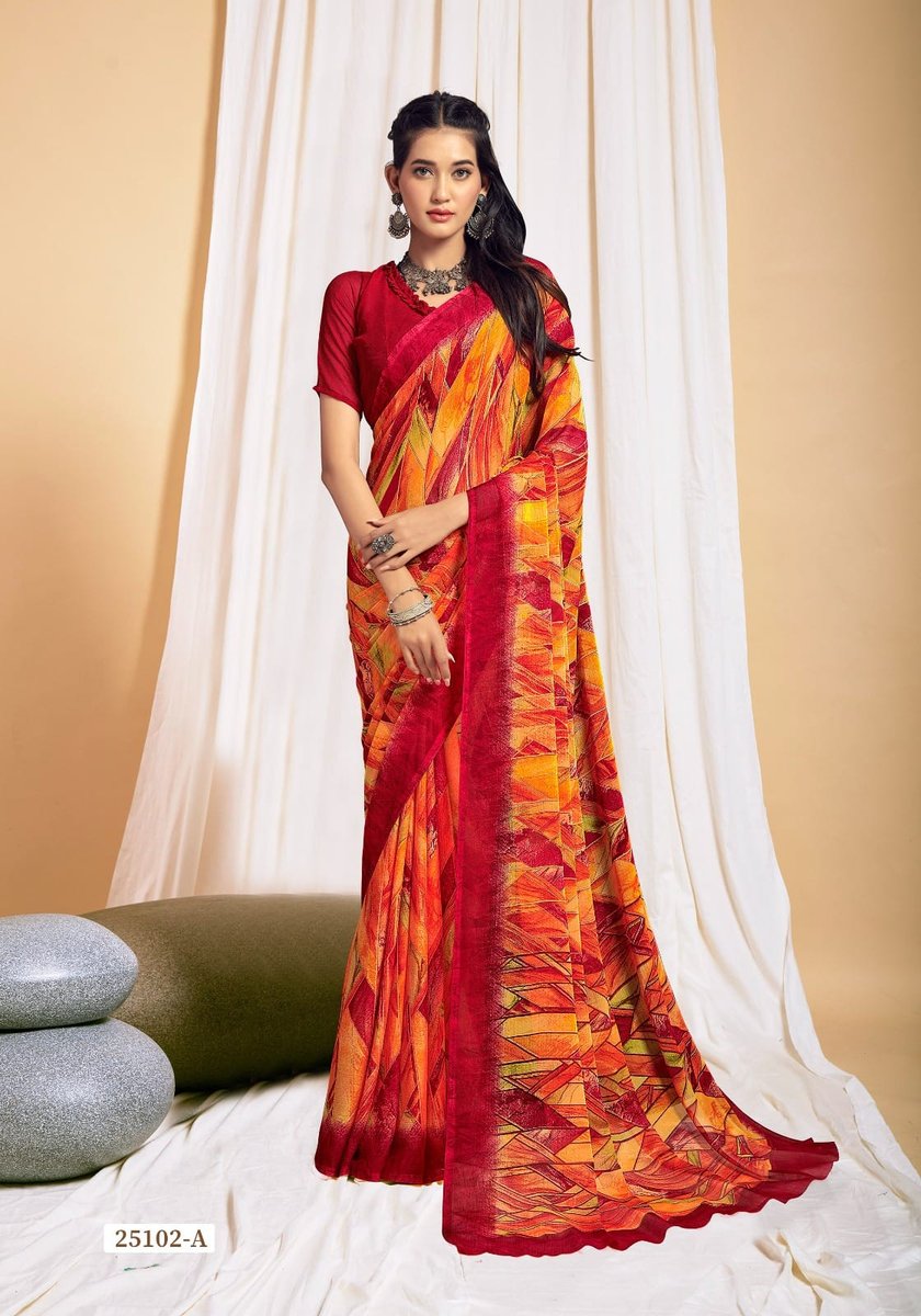 Ruchi Saree Star Chiffon 125nd Edition 25101-25106 Series 3