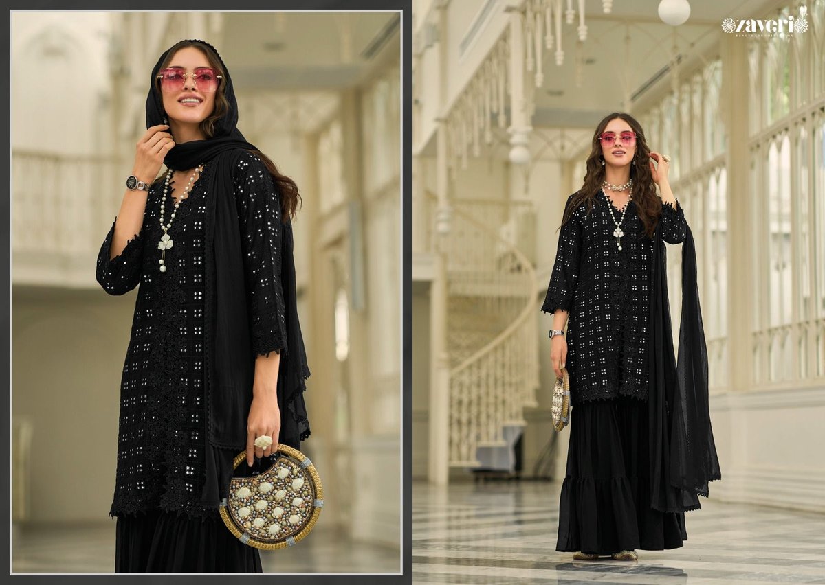 Zaveri Black And White Vol-2 1235 Colors 2