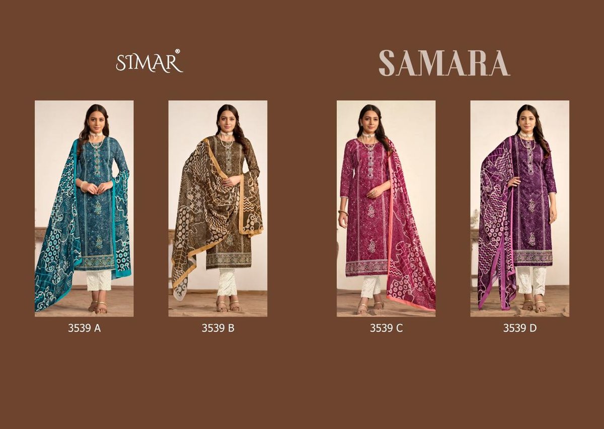 GLOSSY SIMAR SAMARA 3539-A TO 3539-D 5
