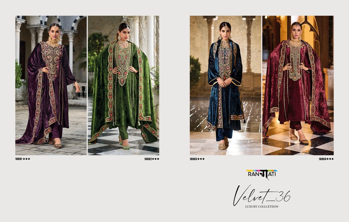 Rangati Prints Velvet Vol-36 10001-10004 Series 5