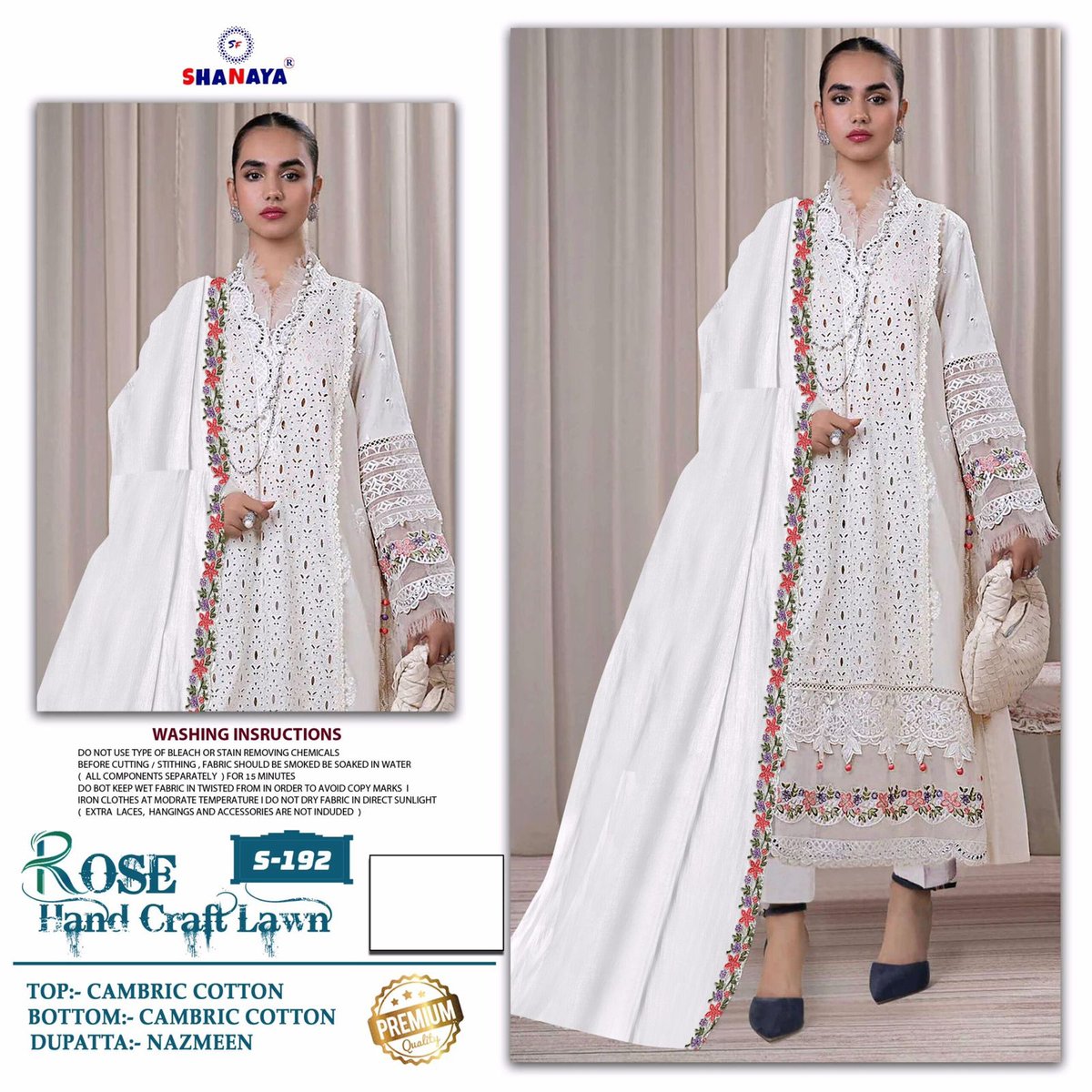 SHANAYA ROSE HAND CRAFT LAWN S-192 1