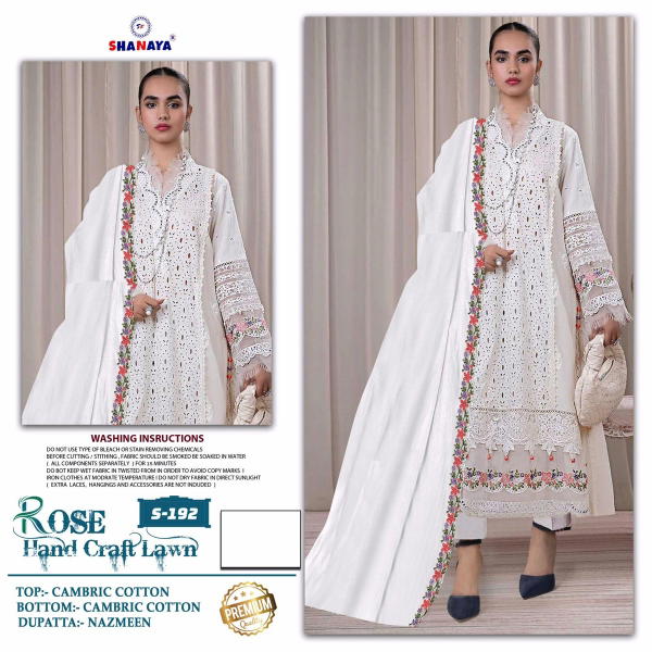 SHANAYA ROSE HAND CRAFT LAWN S-192