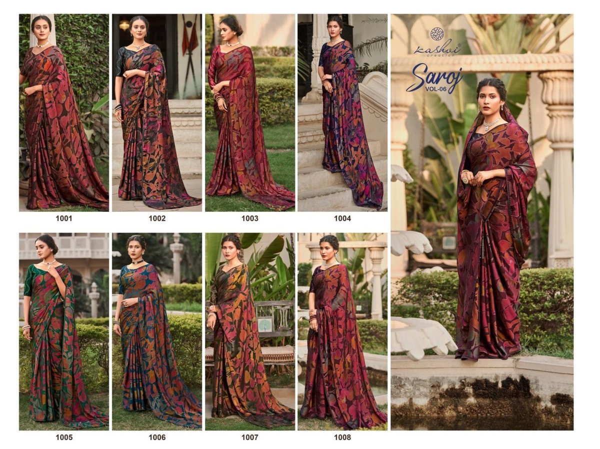 KASHVI CREATION SAROJ VOL-6 1001 TO 1008 9
