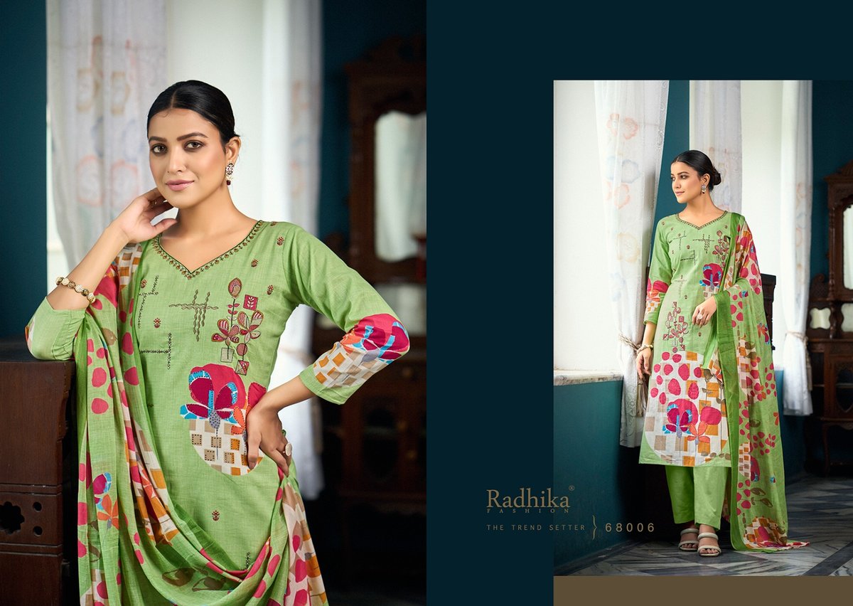 RADHIKA FASHION AZARA MEERA 68001 TO 68008 6