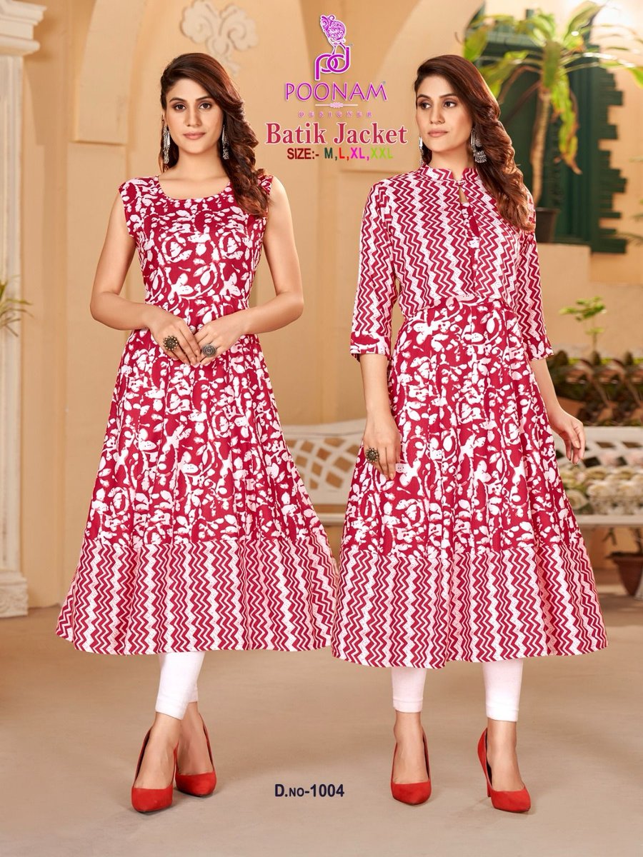 Poonam Designer Batik Jacket 1001-1006 Series 4