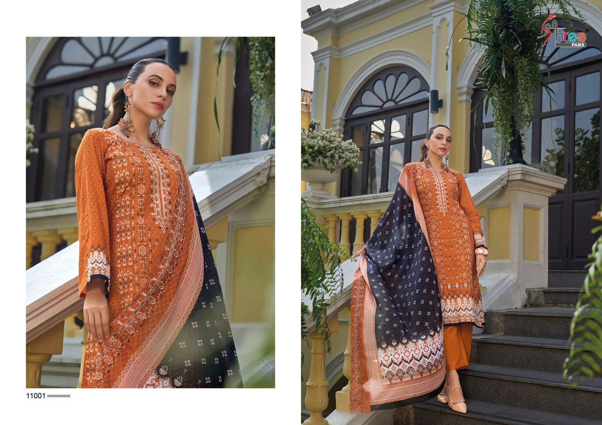 SHREE FAB BIN SAEED LAWN COLLECTION VOL-11 11001 TO 11006 1