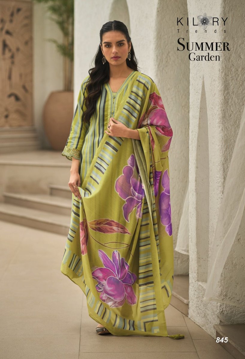 KILORY TRENDZ SUMMER GARDEN 841 TO 848 5