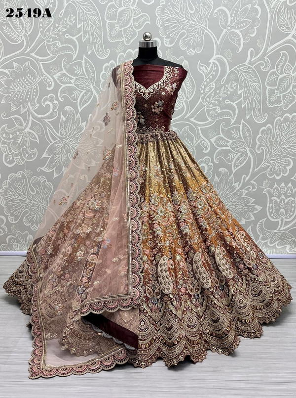 Anjani Art Bridal Lehenga 2549 Colors