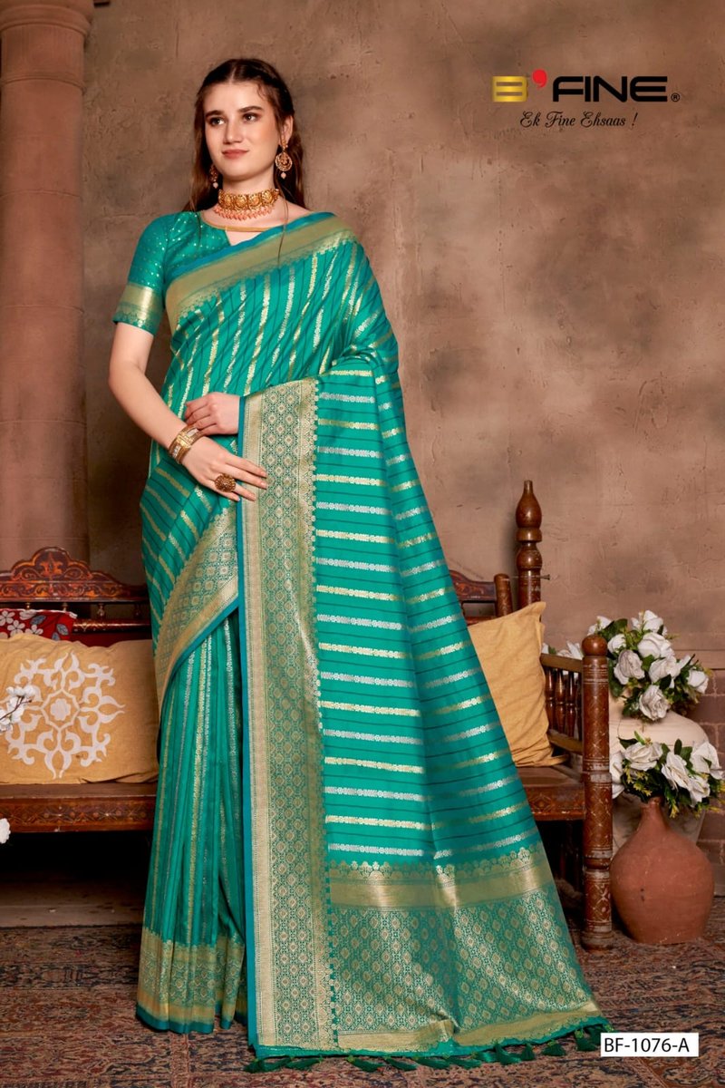B FINE SAREE DURGA BF-1076-A TO BF-1076-D 1