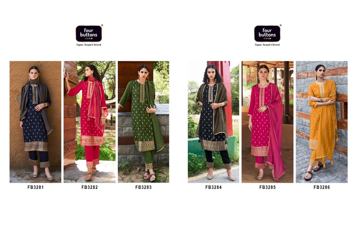 Four Buttons Afreen 3281-3286 Series 7