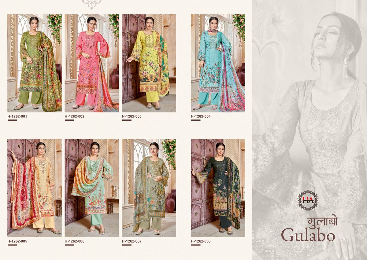 HARSHIT FASHION GULABO H-1262-001 TO H-1262-008 9