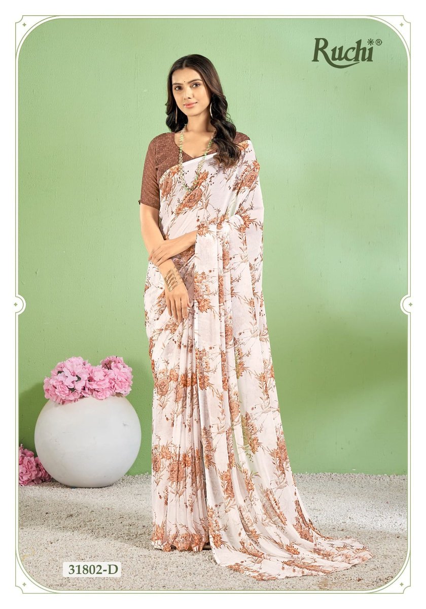 RUCHI SAREE STAR CHIFFON 154 31801-A TO 31803-D 8