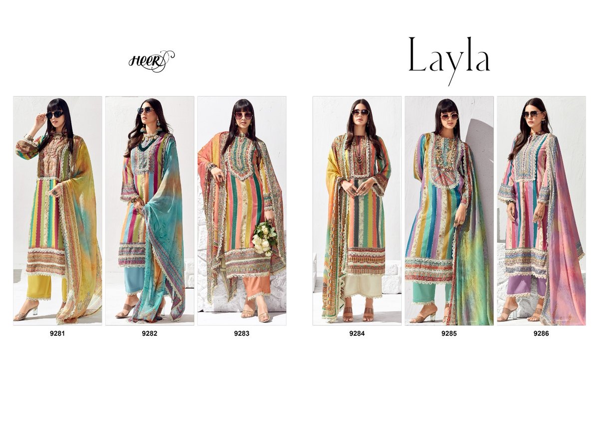 KIMORA FASHION HEER LAYLA VOL-172 9281 TO 9286 7