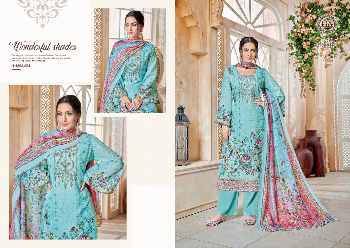 HARSHIT FASHION GULABO H-1262-001 TO H-1262-008 4