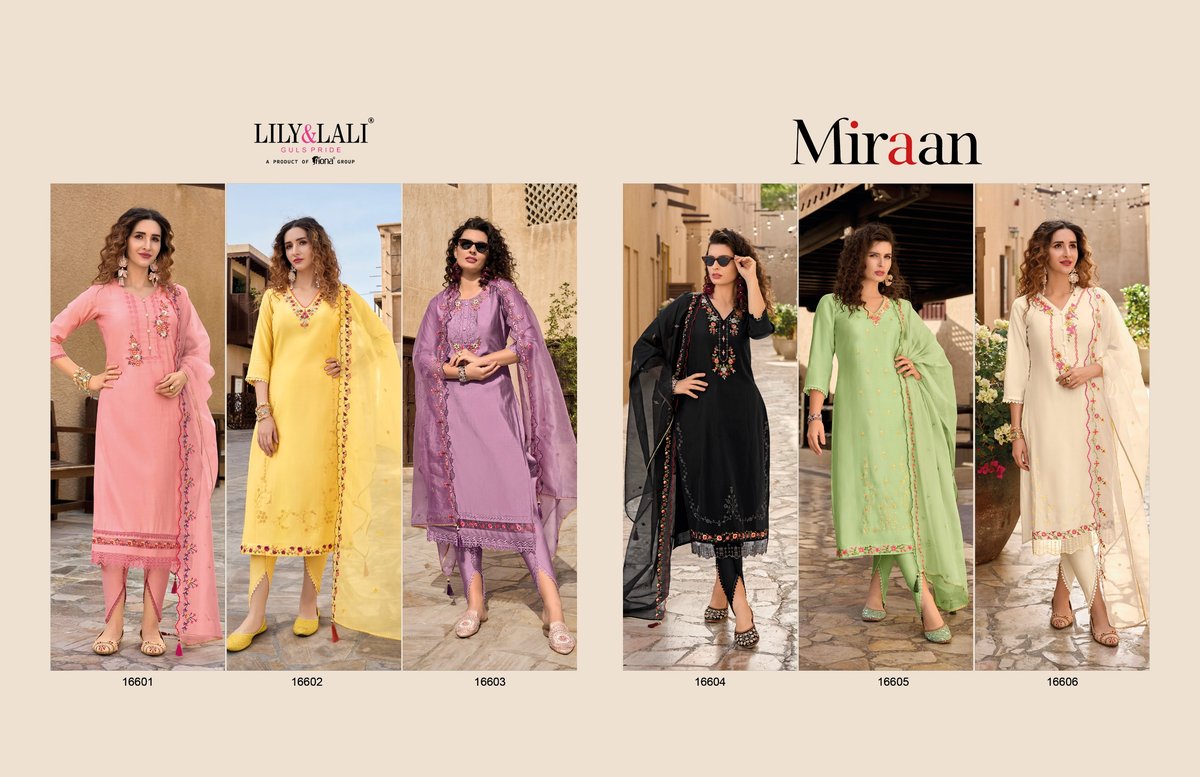 LILY & LALI MIRAAN 16601 TO 16606 7