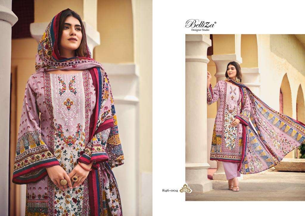 Belliza Designer Naira Vol-21 846-001 to 846-008 Series 4