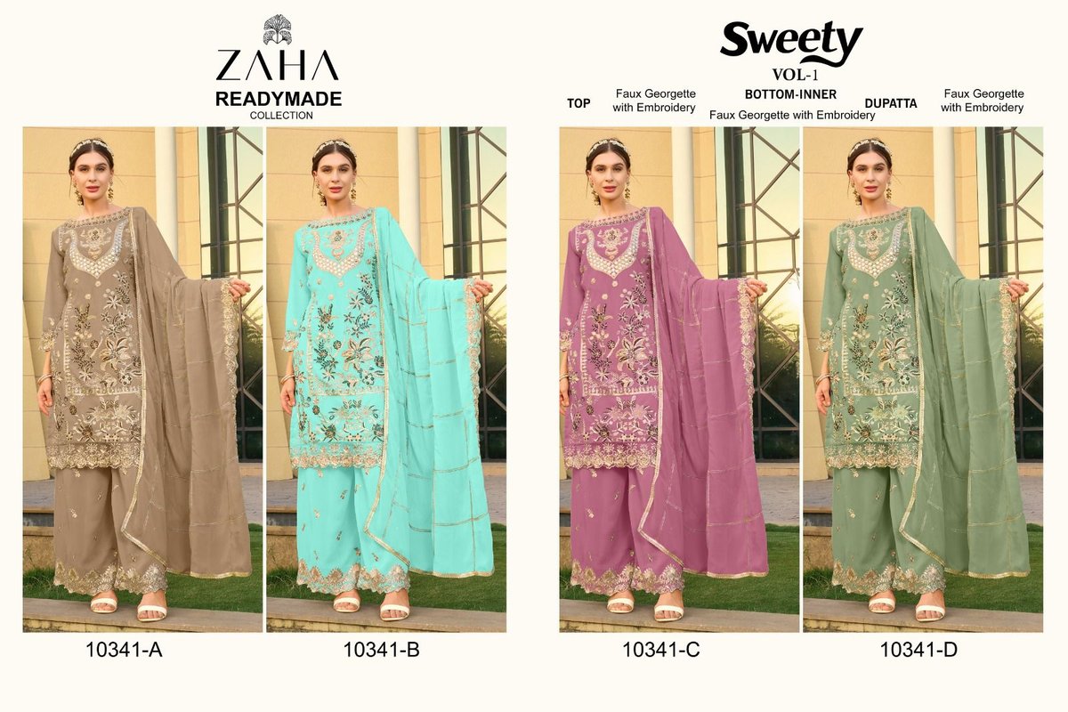 ZAHA SWEETY VOL-1 10341-A TO 10341-D 5