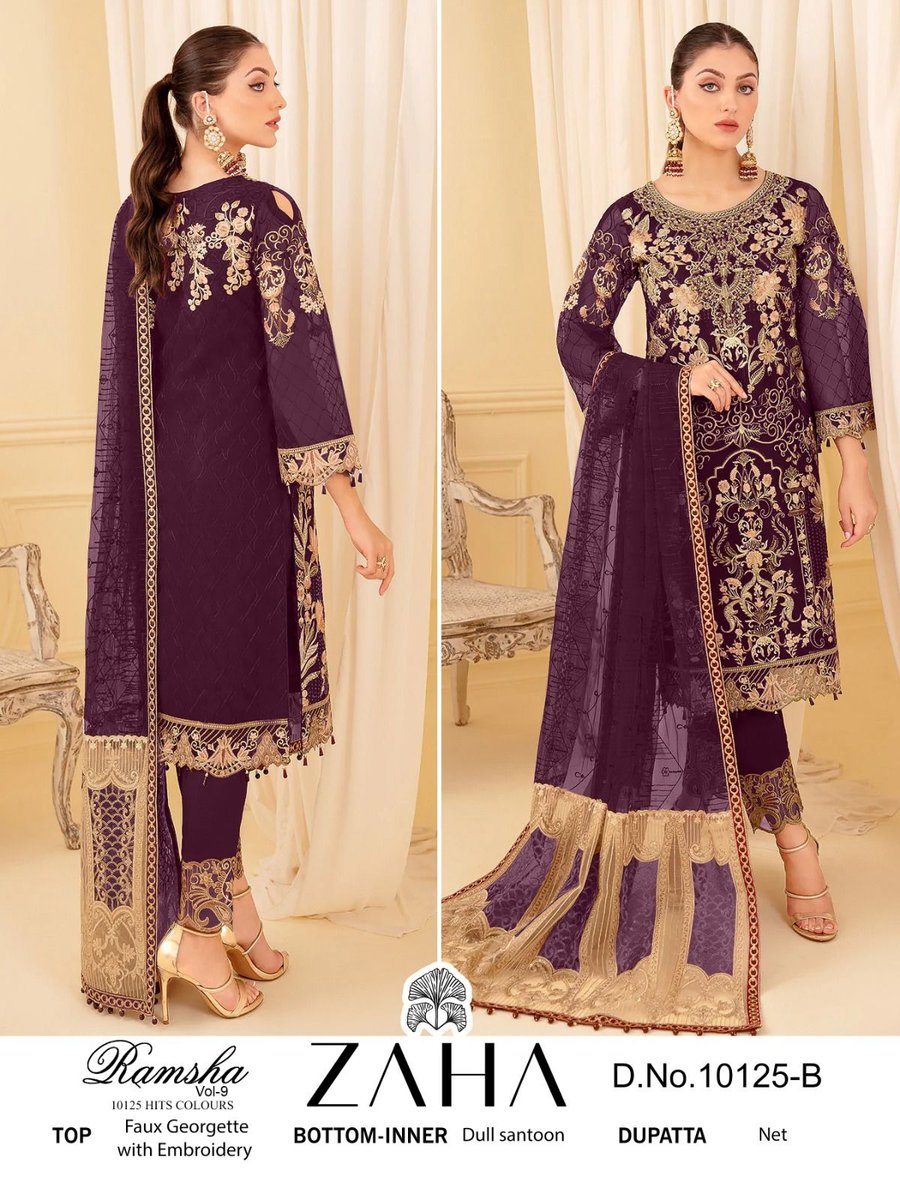 Zaha Ramsha Vol-9 10125 Colors 3