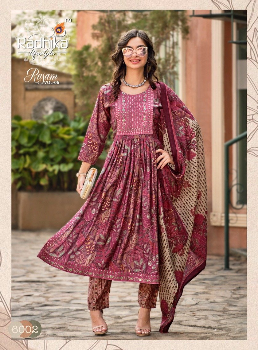 RADHIKA LIFESTYLE RASAM VOL-6 6001 TO 6007 2