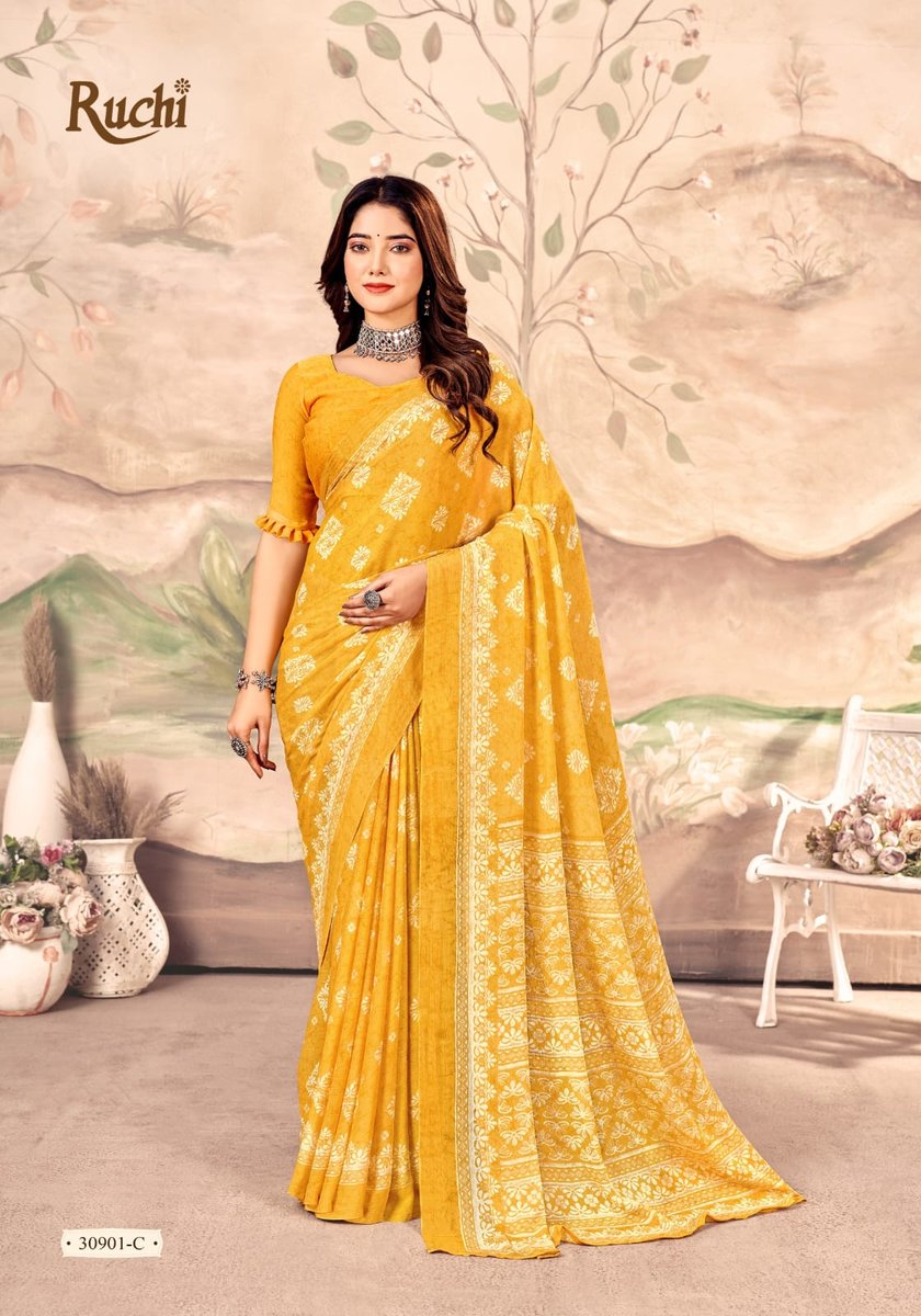 RUCHI SAREE STAR CHIFFON-149 30901-A-D TO 30903-A-D 3