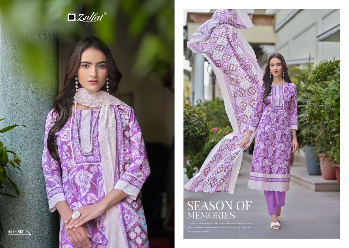 ZULFAT DESIGNER FARHANA VOL-7 551-001 TO 551-008 3
