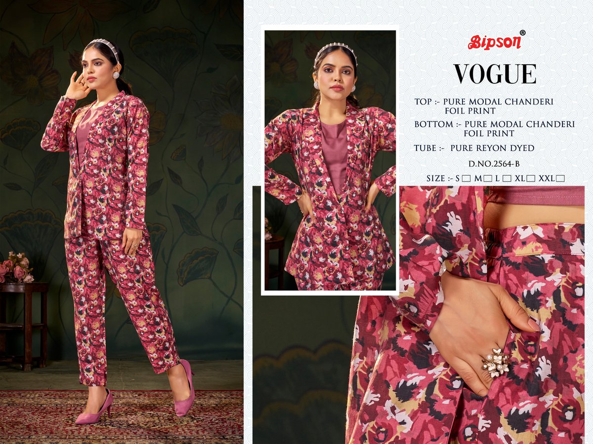 BIPSON PRINTS VOGUE 2564-A TO 2564-D 2