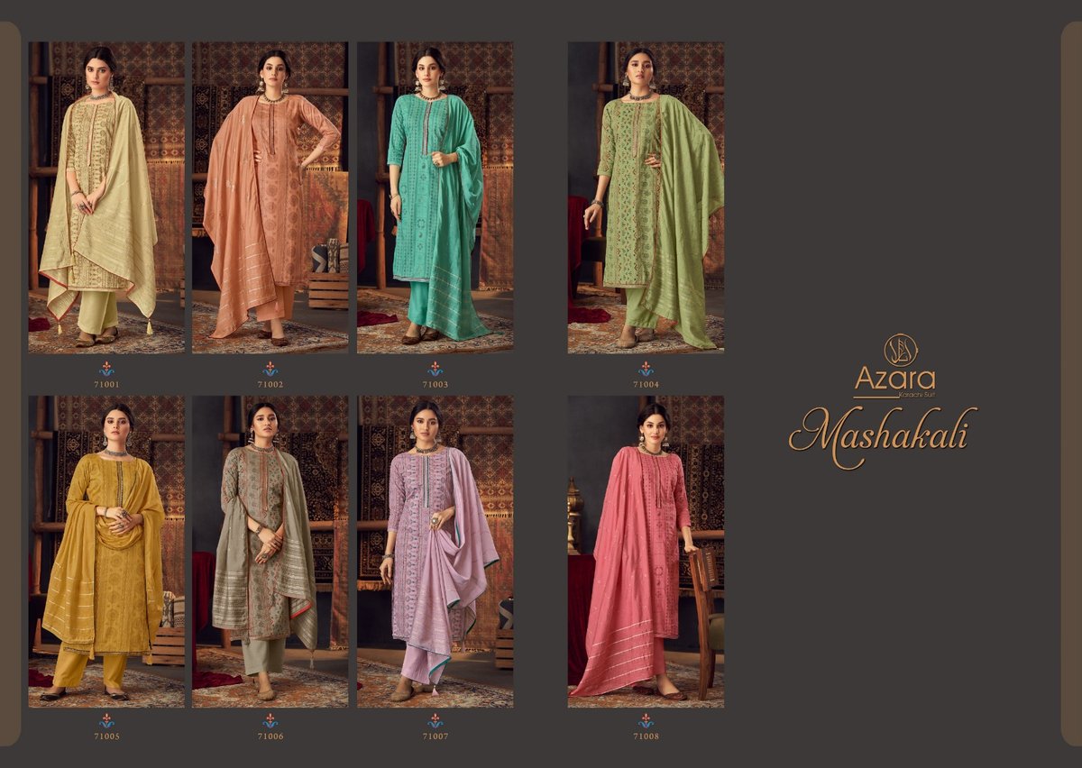 RADHIKA FASHION AZARA MASHAKALI 71001 TO 71008 9