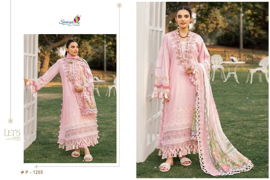 Saniya Trendz Adan Libaas Chikankari Vol-12 1201-1205 Series 5