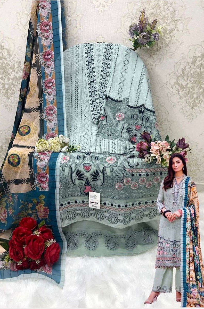 Shanaya Fashion Rose Adan Libas Lawn Collection A-21 to A-24 Series 8
